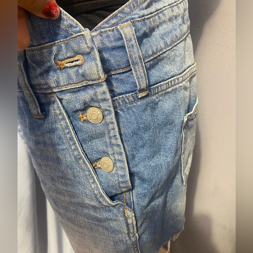 Madewell Blue Denim Overalls Classic Style - Picture 10 of 12
